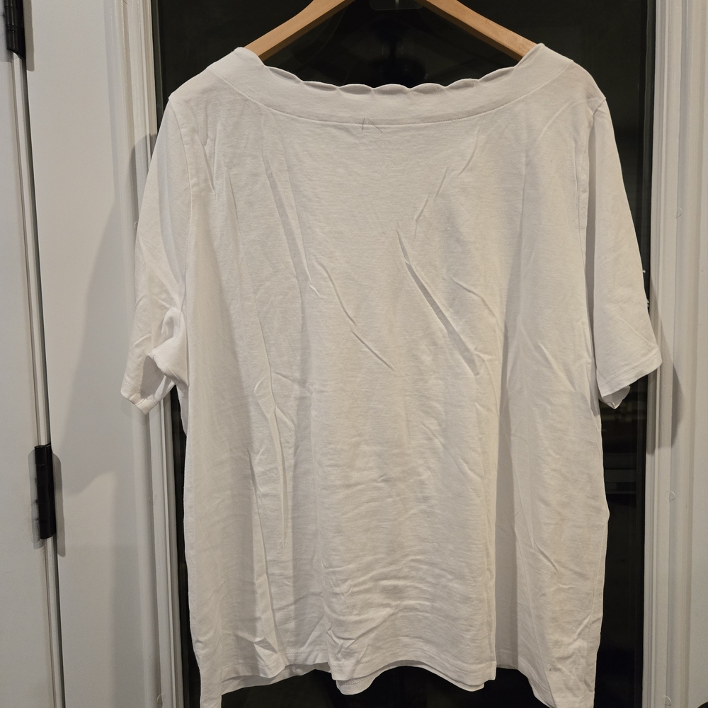 Talbots White Women's Top Essentials Basic 2x Wom… - image 3